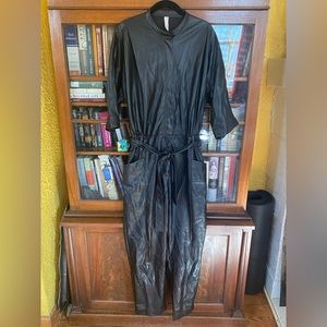 〰️Pleather Jumpsuit〰️